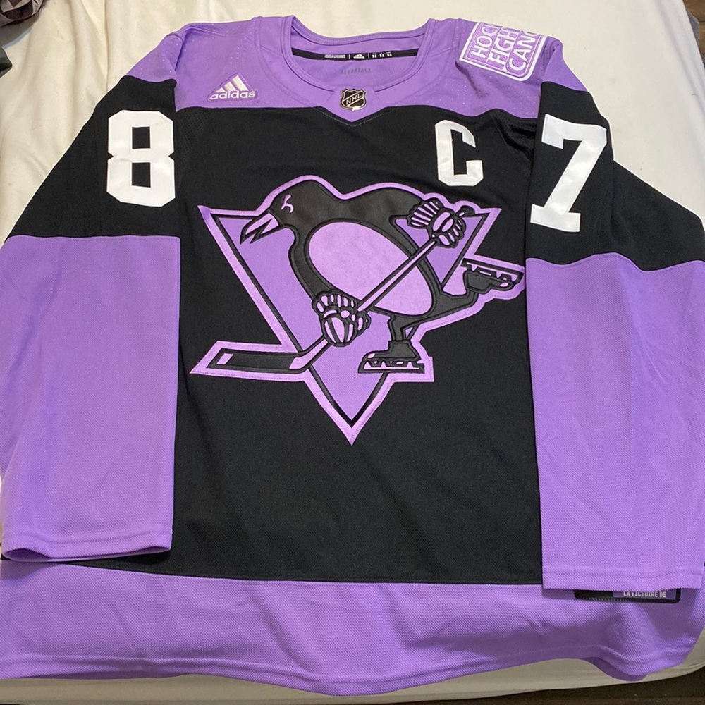 🔥🔥VERY LIMITED EDITION SIDNEY CROSBY Hockey Fights Cancer 21/87🔥🔥🔥🔥☄️☄️